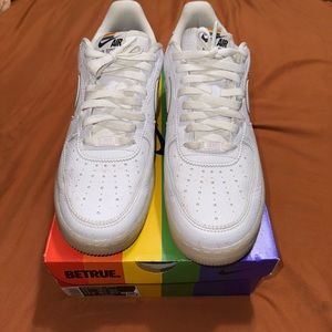 Nike Air Force 1 “Be True” pride sneakers size 11